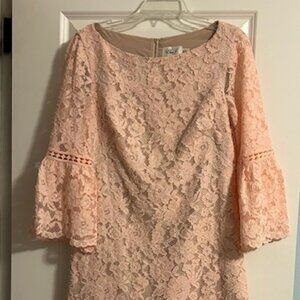 Eliza J Lace Dress, Bell Sleeves, Size 10